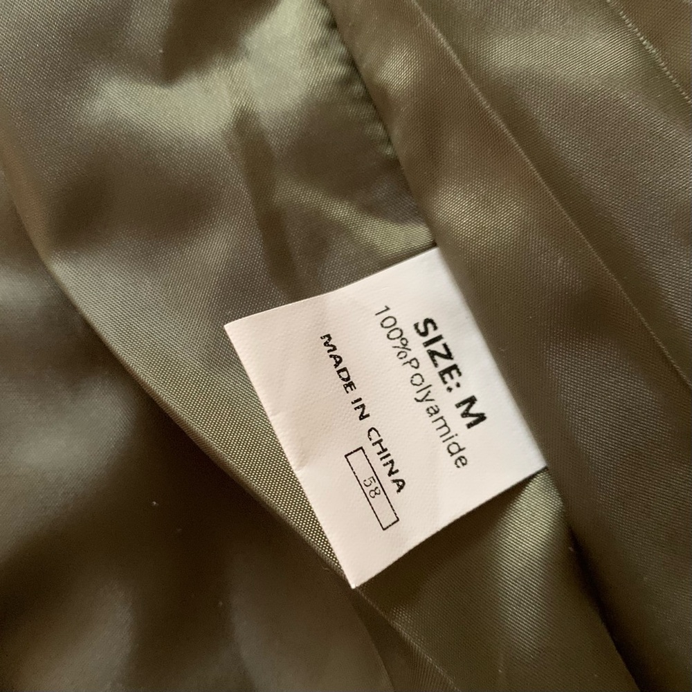 ❗️FLASH SALE ❗️Women's Olive Utility Jacket with Brown Accents - Picture 5 of 5